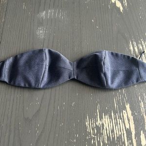 Michael Kors bra top size 4 denim tailored crop bustier vintage